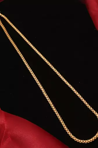 Gold plated plain necklaces