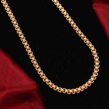 Gold plated plain necklaces 3