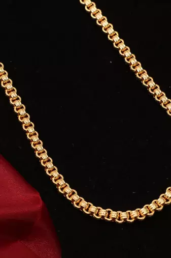 Gold plated plain necklaces