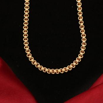 Gold plated plain necklaces 4