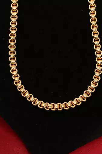 Gold plated plain necklaces
