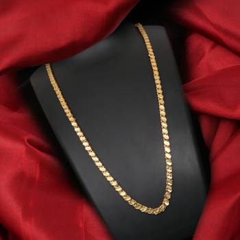 Gold plated plain necklaces 1