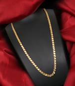 Gold plated plain necklaces