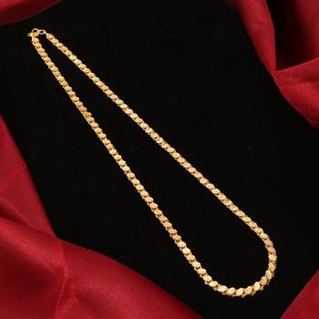 Gold plated plain necklaces 2