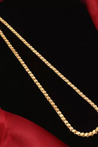 Gold plated plain necklaces