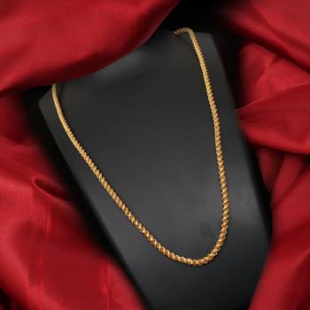 Gold plated plain necklaces 1