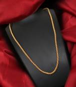 Gold plated plain necklaces