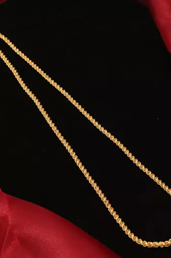 Gold plated plain necklaces