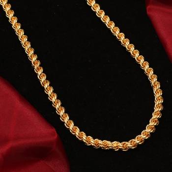 Gold plated plain necklaces 3