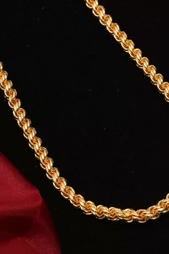Gold plated plain necklaces