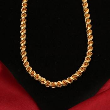 Gold plated plain necklaces 4
