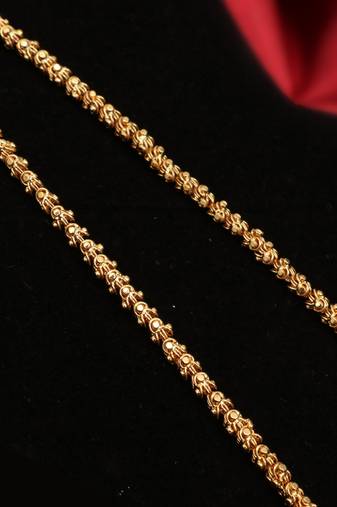 Gold plated plain necklaces