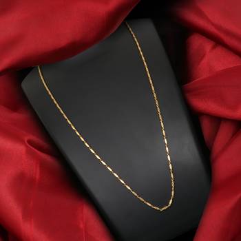 Gold plated plain necklaces 1