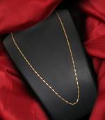Gold plated plain necklaces
