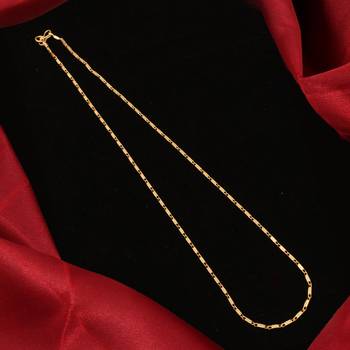 Gold plated plain necklaces 2