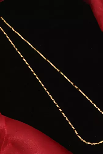 Gold plated plain necklaces