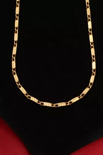 Gold plated plain necklaces