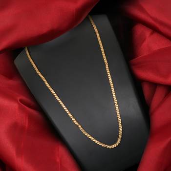 Gold plated plain necklaces 1