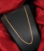Gold plated plain necklaces