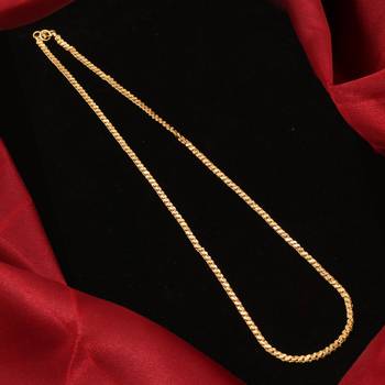 Gold plated plain necklaces 2