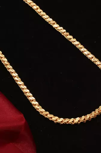 Gold plated plain necklaces