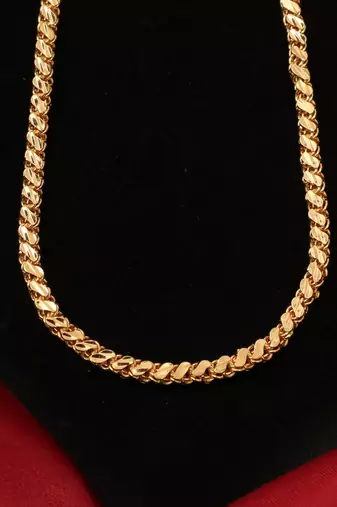 Gold plated plain necklaces