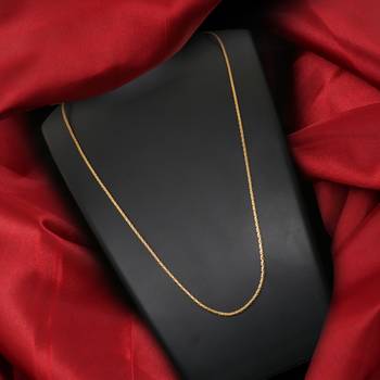 Gold plated plain necklaces 1