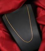 Gold plated plain necklaces