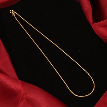 Gold plated plain necklaces 2