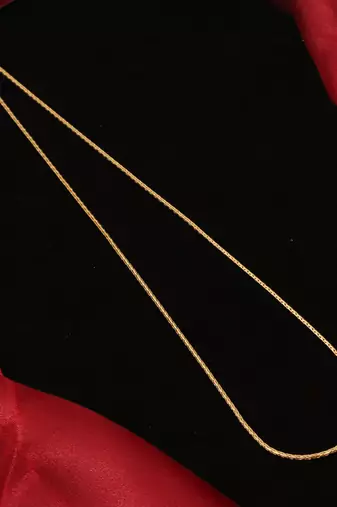 Gold plated plain necklaces