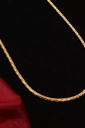 Gold plated plain necklaces