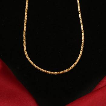 Gold plated plain necklaces 4