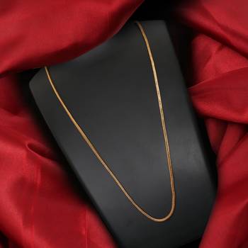 Gold plated plain necklaces 1
