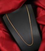 Gold plated plain necklaces