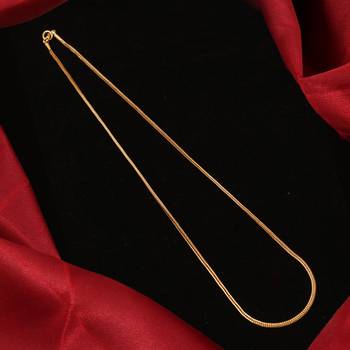 Gold plated plain necklaces 2