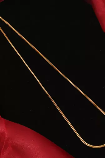 Gold plated plain necklaces