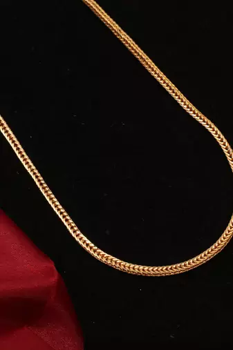 Gold plated plain necklaces