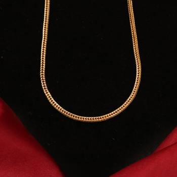 Gold plated plain necklaces 4