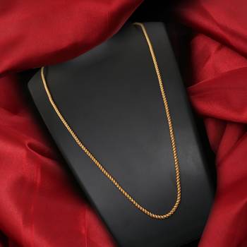 Gold plated plain necklaces 1