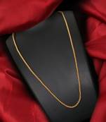 Gold plated plain necklaces