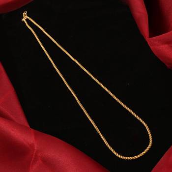 Gold plated plain necklaces 2