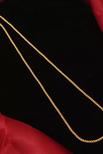 Gold plated plain necklaces