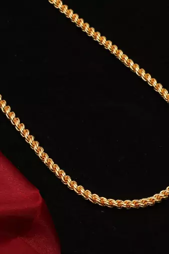 Gold plated plain necklaces
