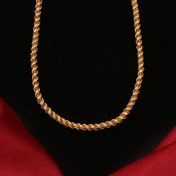 Gold plated plain necklaces 4