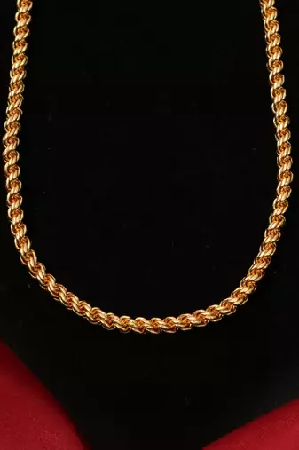 Gold plated plain necklaces