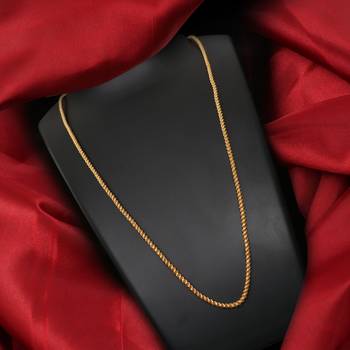 Gold plated plain necklaces 1