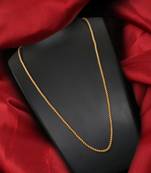 Gold plated plain necklaces