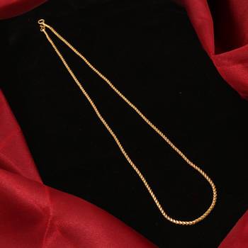 Gold plated plain necklaces 2
