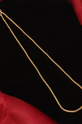Gold plated plain necklaces