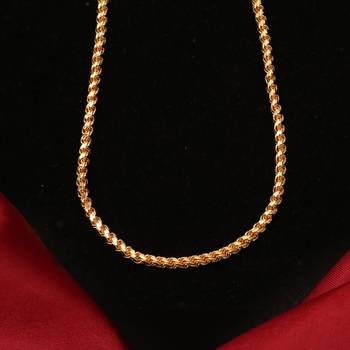 Gold plated plain necklaces 4